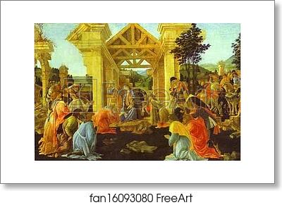 Free art print of Adoration of the Magi by Alessandro Botticelli