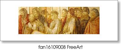 Free art print of Raising of Drusiana. Detail by Giotto