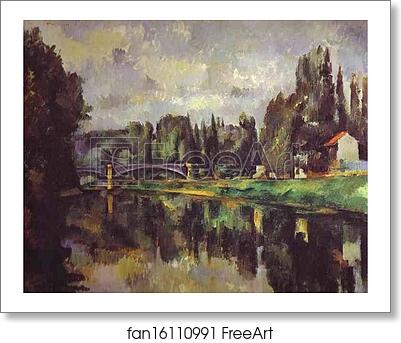 Free art print of The Banks of the Marne by Paul Cézanne