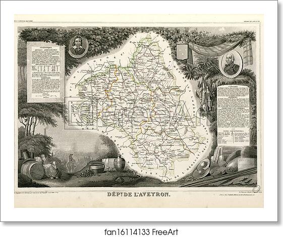Free art print of Dépt. de l'Aveyron (région du sud) by Victor Jules Levasseur Free art print of Dépt. de l'Aveyron (région du sud) by Victor Jules Levasseur