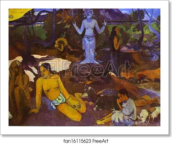 Free art print of D'où venonsnous? Que sommes-nous? Où allons-nous? (Where Do We come from? What Are We? Where Are We Going?) by Paul Gauguin