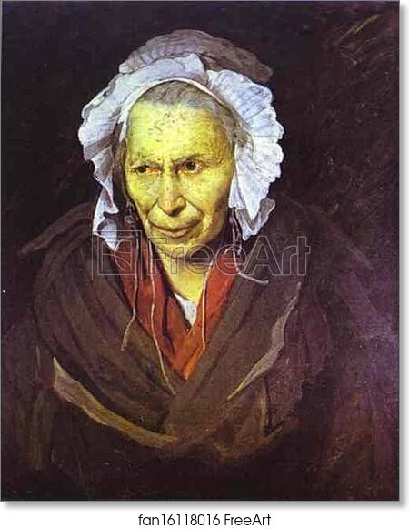 Free art print of The Madwoman by Jean Louis André Théodore Géricault