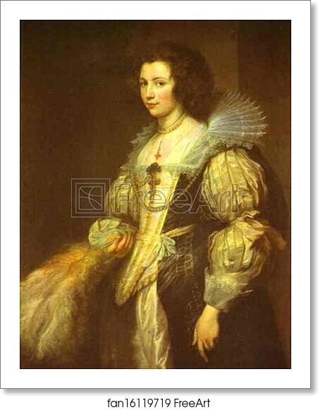 Free art print of Portrait of Maria Louisa de Tassis by Sir Anthony Van Dyck