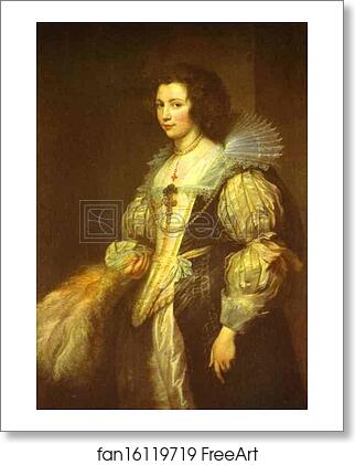 Free art print of Portrait of Maria Louisa de Tassis by Sir Anthony Van Dyck