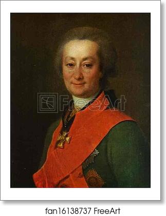Free art print of Portrait of Count F. G. Orlov by Dmitry Levitzky
