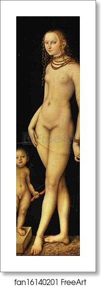 Free art print of Venus and Cupid by Lucas Cranach The Elder Free art print of Venus and Cupid by Lucas Cranach The Elder