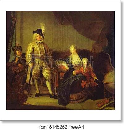 Free art print of Portrait of Baron von Erlach with His Family by Antoine Pesne Free art print of Portrait of Baron von Erlach with His Family by Antoine Pesne