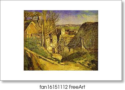 Free art print of The Hanged Man's House by Paul Cézanne