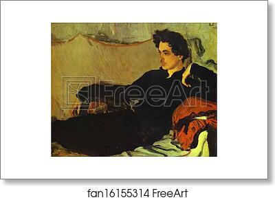 Free art print of Portrait of Nikolay Pozniakov by Valentin Serov