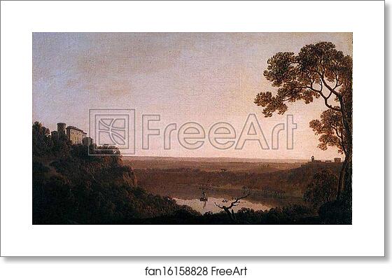 Free art print of Lake Nemi by Joseph Wright Of Derby Free art print of Lake Nemi by Joseph Wright Of Derby
