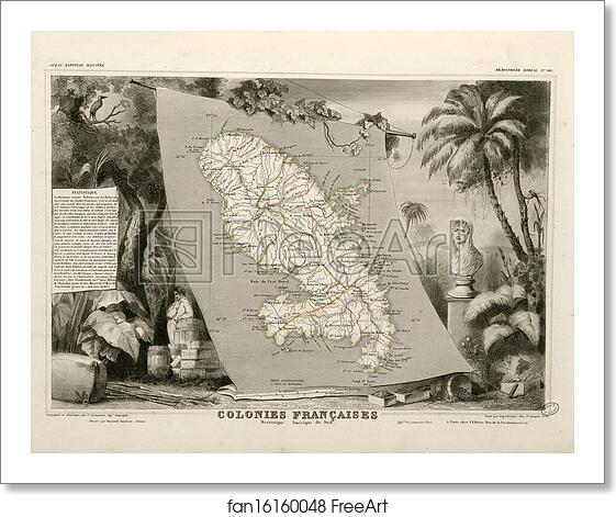 Free art print of Colonies françaises (en Amérique) (Hémisphère boréal) by Victor Jules Levasseur Free art print of Colonies françaises (en Amérique) (Hémisphère boréal) by Victor Jules Levasseur