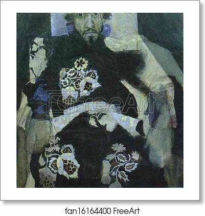Free art print of A Man in a Russian Old-Style Costume by Mikhail Vrubel