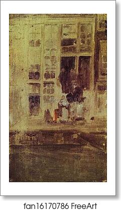 Free art print of The Grey House by James Abbott Mcneill Whistler