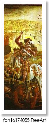 Free art print of St. George and the Dragon by Cosmè Tura (A.K.A. Cosimo Tura)