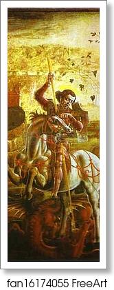 Free art print of St. George and the Dragon by Cosmè Tura (A.K.A. Cosimo Tura) Free art print of St. George and the Dragon by Cosmè Tura (A.K.A. Cosimo Tura)