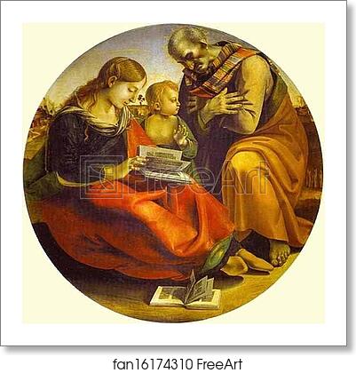 Free art print of The Holy Family by Luca Signorelli