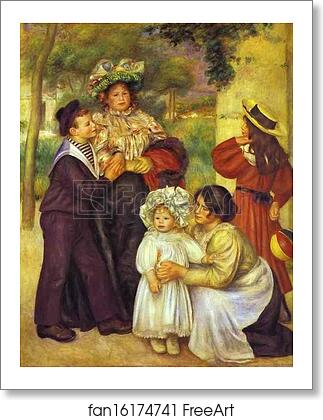Free art print of The Family of the Artist by Pierre-Auguste Renoir