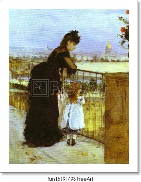 Free art print of On the Balcony by Berthe Morisot Free art print of On the Balcony by Berthe Morisot