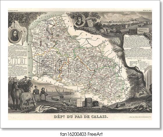 Free art print of Dept. du pas de Calais. by Victor Jules Levasseur Free art print of Dept. du pas de Calais. by Victor Jules Levasseur