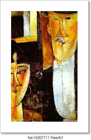 Free art print of Bride and Groom by Amedeo Modigliani Free art print of Bride and Groom by Amedeo Modigliani