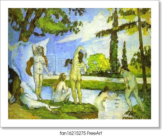 Free art print of Six Women Bathing by Paul Cézanne Free art print of Six Women Bathing by Paul Cézanne