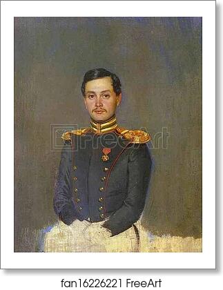 Free art print of Portrait of Second-Captain Vannovsky by Pavel Fedotov