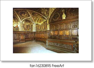 Free art print of Interior of the audience chamber by Pietro Perugino