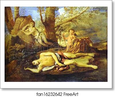 Free art print of Echo and Narcissus by Nicolas Poussin Free art print of Echo and Narcissus by Nicolas Poussin