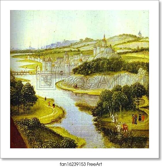 Free art print of Braque Triptych. Detail of Landscape behind St. John the Baptist by Rogier Van Der Weyden Free art print of Braque Triptych. Detail of Landscape behind St. John the Baptist by Rogier Van Der Weyden