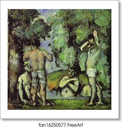 Free art print of Five Bathers by Paul Cézanne
