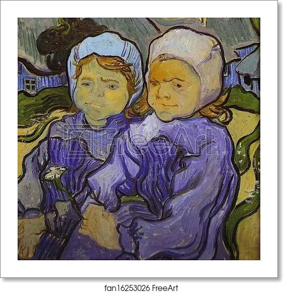 Free art print of Two Little Girls by Vincent Van Gogh Free art print of Two Little Girls by Vincent Van Gogh
