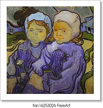 Free art print of Two Little Girls by Vincent Van Gogh