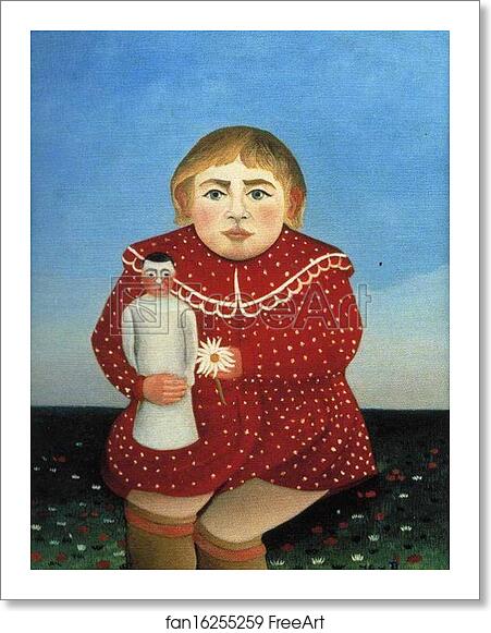 Free art print of Child with a Doll by Henri Rousseau Free art print of Child with a Doll by Henri Rousseau