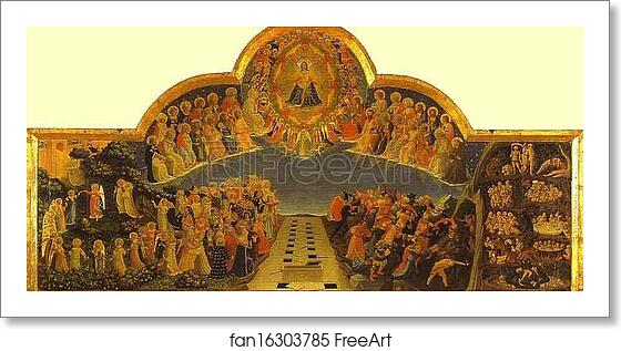 Free Art Print Of The Last Judgement By Fra Angelico C 1431 Tempera On Wood 105 X 210 Cm Museo Di San Marco Florence Italy Freeart Fan
