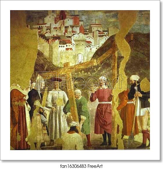 Free art print of Legend of the True Cross: Discovery and Proof of the True Cross. Detail by Piero Della Francesca Free art print of Legend of the True Cross: Discovery and Proof of the True Cross. Detail by Piero Della Francesca