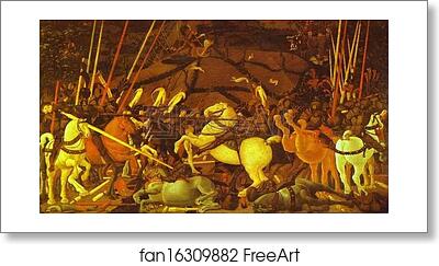 Free art print of Battle of San Romano by Paolo Uccello