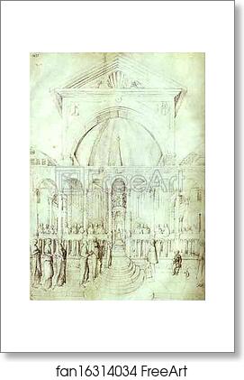 Free art print of Presentation of the Virgin at the Temple by Jacopo Bellini