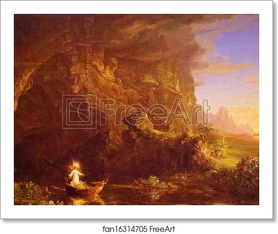 Free art print of The Voyage of Life: Childhood by Thomas Cole