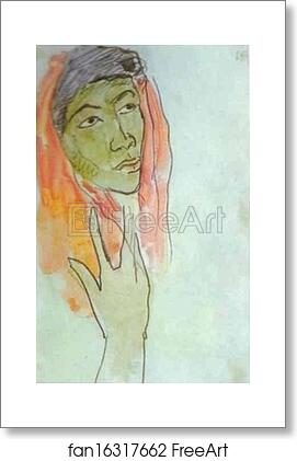 Free art print of Head of a Woman by Paul Gauguin