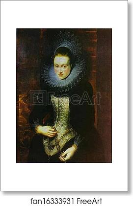 Free art print of Portrait of a Lady with a Rosary by Peter Paul Rubens