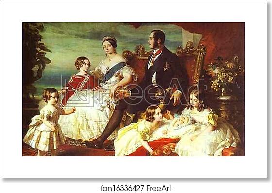 Free art print of The Family of Queen Victoria by Franz Xavier Winterhalter
