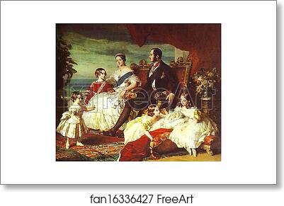 Free art print of The Family of Queen Victoria by Franz Xavier Winterhalter