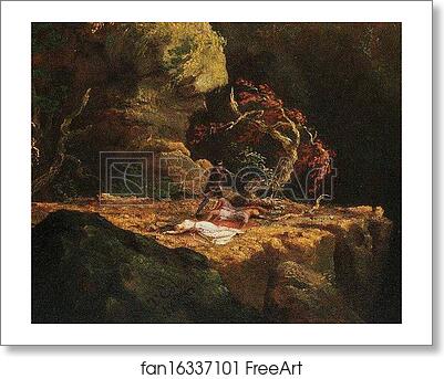 Free art print of Landscape with Figures: A Scene from " by Thomas Cole