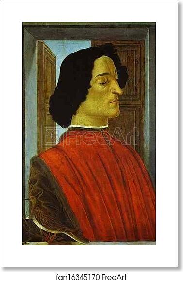 Free art print of Portrait of Giuliano de' Medici by Alessandro Botticelli