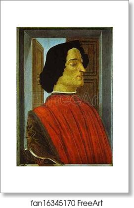 Free art print of Portrait of Giuliano de' Medici by Alessandro Botticelli