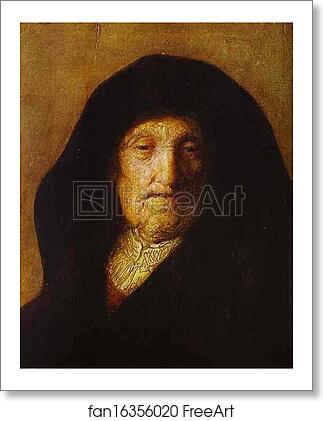 Free art print of Portrait of Rembrandt's Mother by Rembrandt Harmenszoon Van Rijn