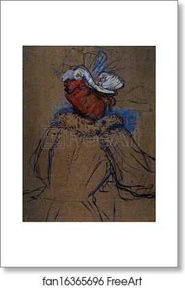 Free art print of Red Haired Woman Seen from Behind by Henri De Toulouse-Lautrec