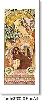 Free art print of Sea-Holly by Alphonse Mucha Free art print of Sea-Holly by Alphonse Mucha