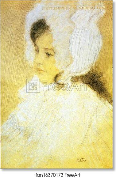 Free art print of Portrait of a Girl by Gustav Klimt
