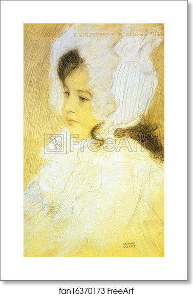 Free art print of Portrait of a Girl by Gustav Klimt Free art print of Portrait of a Girl by Gustav Klimt